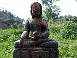 32 Kathmandu Gokarna Mahadev Temple Buddha Statue 